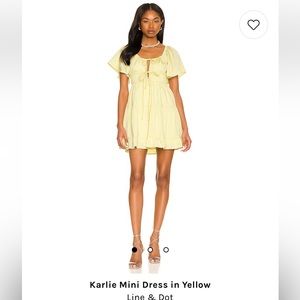 Line & Dot yellow dress